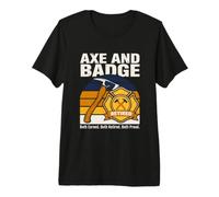 Hache et Badge Retired Firefighter Pride T-Shirt Haut de Gamme