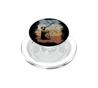 Hache et Bloc de Coupe Coupe de Bois rétro PopSockets PopGrip pour MagSafe