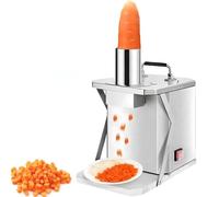 Hache-légumes électrique commercial 75 kg/h, machine automatique de découpe de légumes et de fruits, coupe en cubes pour oignon, pomme de terre, carotte et concombre, taille de coupe 10 mm 15MM