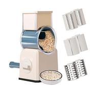 Hacher au fromage - Coupe-légumes de qualité alimentaire avec 6 lames interchangeables | Outils pour hachoir, gadgets de cuisine pour pommes de terre, oignons, tomates et plus Delr