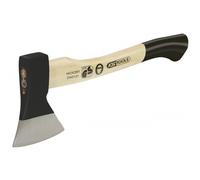 Hachette canadienne, tete 600 G, manche HICKORY maintenu avec coins en acier