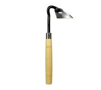 Hachette de jardin en acier avec manche en bois - Pour creuser, hacher, ameublir le sol, couper, transplanter, jardiner, agriculture, cour, parterre de légumes