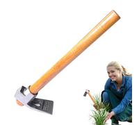 Hachette de jardin pour lutte contre les mauvaises herbes - Outil de desserrage du sol - Hachette multifonction - Pour parterres de fleurs, chemins, pelouse, cour, serre