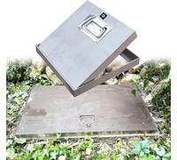 Hachette d'inspection en acier inoxydable, 86,4 x 137,2 cm, couvercle d'accès pour sous-sol et sol d'égout pour un entretien facile dans un usage commercial et résidentiel