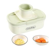 Hacheur De Legumes | Moulin Manuel Securite Multifonction - Coupe-Légumes Manuel Broyeur D'Ail | Pour Oignon Pomme De Terre Carotte Gingembre Maison Appartement Restaurant Ferme Camping