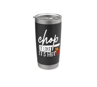 Hachez-le comme s'il s'agissait d'un piment fort, motif Funny Chef Gobelet isotherme en acier inoxydable double paroi