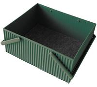 Hachiman Omnioffre Boîte de rangement empilable Vert foncé Taille L