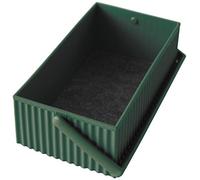 Hachiman Omnioffre Boîte de rangement empilable Vert foncé Taille S