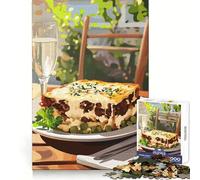 Hachis Parmentier au Vin Puzzle de 1000 pièces pour Adultes Stimule la mémoire Joie familiale Motif à Assembler Vœux du Père Noël 50x75cm