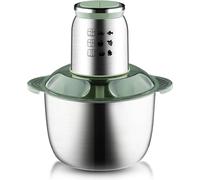 Hachoir 1000W, bol en acier inoxydable 5L, 2 vitesses, système à quatre lames, robot culinaire pour hacher la viande, les légumes et les fruits,A