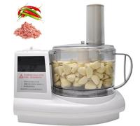 Hachoir à ail 500 W, robot ménager électrique 1,5 L, 3 vitesses réglables, hachage rapide, double tranchant, convient pour le gingembre, le poivre, les fruits, la viande