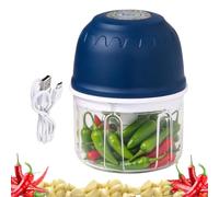 Hachoir à ail électrique 300 ml Processeur alimentaire rechargeable par USB | Mini hachoir pour oignon et ail pour aliments pour enfants, noix, piment, gingembre, fruits, viande, sauces, assaisonnement