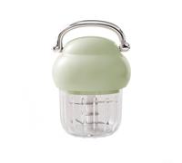 Hachoir à ail électrique de 350 ml avec batterie rechargeable USB et fonctionnalités amovibles pour une préparation rapide des légumes, fruits, viande, et pour le chili (vert)