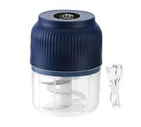 Hachoir à ail électrique | En métal ABS 12 x 8 cm 220 g hachoir multifonction pour légumes, piments, carottes et pommes de terre, coupe de cuisine peu encombrante, chargement USB C