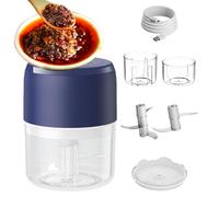 Hachoir à ail électrique - Mini gadgets de cuisine | Hachoir à viande domestique | pour fruits, légumes, viande, préparations professionnelles occupées, amateurs de cuisine, débutants, camping-cars