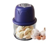 Hachoir à ail électrique - Mini processeur d'aliments 350 ml, bol rechargeable USB, 6 lames en acier inoxydable, sans fil et imperméable, idéal pour le gingembre et les bouillies