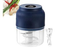 Hachoir à ail électrique polyvalent - Métal ABS résistant aux hautes températures, rechargeable par USB, bouton-poussoir, coupe amovible, tasse transparente, passe au lave-vaisselle |
