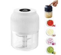 Hachoir à ail électrique portable rechargeable par USB avec lames en acier inoxydable pour viande, fruits, légumes, viande et aliments pour bébés