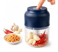 Hachoir à Ail Électrique Sans Fil, Mini Robot de Cuisine Portable 400ml