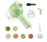 Hachoir À Ail, Ensemble De Coupe De Légumes Électrique, Mini Hachoir | Ensemble De Coupe De Légumes Électrique, Presse-ail Électrique, Coupe-oignon, Hachoir À Légumes Portable