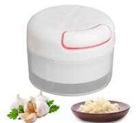 Hachoir à ail, hachoir à légumes et hachoir à viande, bol multifonction pour oignons, gingembre, poivre et noix avec système de hachage efficace
