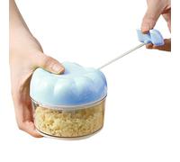 Hachoir à ail manuel - Hachoir à ail manuel - Hachoir à ail - Presse-ail à tirer à main - Outil manuel pour moulin à légumes | Outil de coupe d'oignon compact pour ail, avocat, concombre