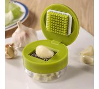 Hachoir À Ail, Presse-ail Ergonomique Manuel Avec Récipient | Brosse De Nettoyage Facile À Laver, Coupe Oignon Manuel, Pour Cuisson Restaurant, Écrase Ail Cuisine