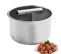 Hachoir à boulettes de viande, presse en acier inoxydable avec plateaux 6 | Machine à boulettes de viande en acier durable, action de pressage facile, cuisson multi-batches, façonnage rapide