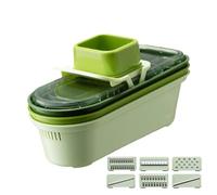Hachoir à carottes, hachoir à légumes - Trancheuse à légumes | Set de trancheuse multi-usages avec 6 coupeurs et 3 paniers, outil de déchiquetage de gadgets de cuisine pour fruits et légumes
