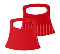 Hachoir à carottes ondulé - 2x Hachoir pour couper les pommes de terre | Coupe-légumes ondulés | Coupeur de pommes de terre plissé | Coupe-purée frites | Outil de coupe de savon p