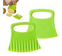 Hachoir à carottes ondulé - 2x Hachoir pour couper les pommes de terre | Coupe-légumes ondulés | Coupeur de pommes de terre plissé | Coupe-purée frites | Outil de coupe de savon p