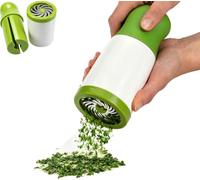Hachoir à coriandre manuel, moulin à épices avec lame en acier inoxydable, hachoir à ail multifonctionnel, moulin à épices ergonomique pour la garniture de salades, ustensiles de cuisine