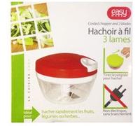 Cook Concept Hachoir manuel KD31471 – 3 lames, fil simple, réservoir pratique – Coloris aléatoire