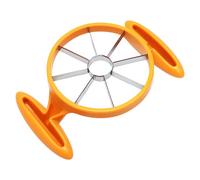 Hachoir à fruits - Séparateur manuel antidérapant en acier inoxydable - Outil pour éplucher les noyaux - Pour poires, ananas, salade, extérieur, pique-nique, préparation des repas