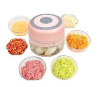 Hachoir à l'ail électrique Clear USB Gurlic Grinder, 100 ml Mincer à l'ail détachable mini-hacheur de légumes pour l'ail, le gingembre, le piment, les légumes