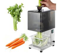 Hachoir à légumes commercial 200 W, broyeur d'oignons verts électrique, entrée d'alimentation de 3,5 cm, lames en acier inoxydable de 1,5/2,3/3,5/4,5 mm, hachoir pour poivrons, oignons, céleri 4.5mm