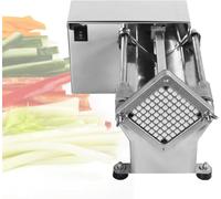 Hachoir à légumes commercial, coupe-frites électrique avec 3 lames, machine de découpe de pommes de terre en acier inoxydable pour utilisation en cuisine