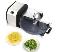 Hachoir à légumes commercial, hachoir électrique 250 W, bac de 5 L, vitesse de rotation de 30 tr/min