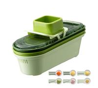 Hachoir à légumes, coupe- - Râpe à portable, ustensile de cuisine, outil de hachage avec 6 lames et 3 paniers, pour que vos matériaux soient uniformes et beaux