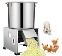 Hachoir à légumes électrique 1800 W avec 4 lames, 3500 tr/min, en acier inoxydable, idéal pour l'alimentation de la volaille, les fermes, l'élevage