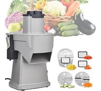 Hachoir À Légumes Électrique 4-en-1, Coupe-légumes Et Robot Ménager, Polyvalent Pour Trancher, Râper, Couper En Dés Lamelles