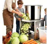 Hachoir à LéGumes éLectrique Acier Inoxydable Pour Transformation D'Aliments Pour Volailles,4 Lames,3500Tr/Min-50-120Kg/H-Pour Poulets, Canards Et Porcs-Pour Ferme Et Jardin 1200W
