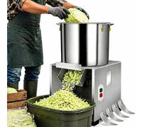 Hachoir à LéGumes éLectrique Commercial, Petit Processeur D'Alimentation Volaille Domestique Acier Inoxydable-4 Lames,3 500 Tr/Min,DéCharge éLargie 50 à 120kg/H, Facile à Nettoyer 1500W