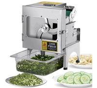 Hachoir à légumes électrique, coupe-légumes électrique, trancheuse à légumes professionnelle, bande transporteuse de 7 cm de large, épaisseur de tranche réglable de 1,5 à 35 mm, pour carottes B