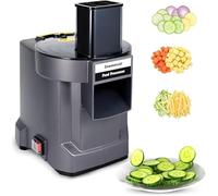 Hachoir À Légumes Électrique, Cube Automatique Avec Lame Pour Déchiqueter Et Trancher, Grille De 9*9mm, Moteur Puissant, Dissipation De La Chaleur Par Le Bas, Grande Capacité Pour La Maison Et Le