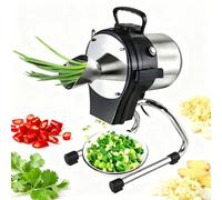 Hachoir à légumes électrique, hachoir à légumes de cuisine, robot culinaire professionnel amovible en acier inoxydable