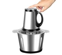 Hachoir À Légumes Électrique - Robot Cuiseur Compact Multifonction | Découpe-Légumes Acier Inoxydable | Accessoire Cuisine Portable Idéal Pour Salade De Fruits, Ail, Cuisine & Extérieur