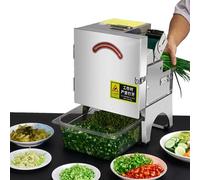 Hachoir à légumes électrique, trancheuse à fruits professionnelle, coupe-oignons verts, robot culinaire, épaisseur réglable de 1,3 à 35 mm, 700 tr/min pour oignons verts, céleri, persil, chou,A