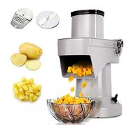 Hachoir à légumes électrique, trancheuse électrique, coupe-légumes électrique, trancheuse 2 en 1, 180 kg/h, hachoir à légumes professionnel, coupe-fruits avec 6/8/