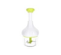 Cheffinger, Coupe-légumes manuel 900ml pour les préparations maison, Blanc / Vert